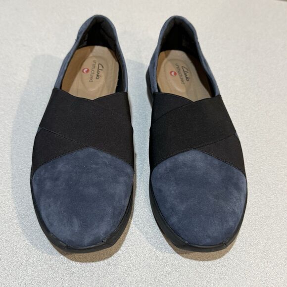 Clarks Women's Tawnia Band Slip on - Navy Suede, Women Size‎ 6 M - Picture 1 of 10